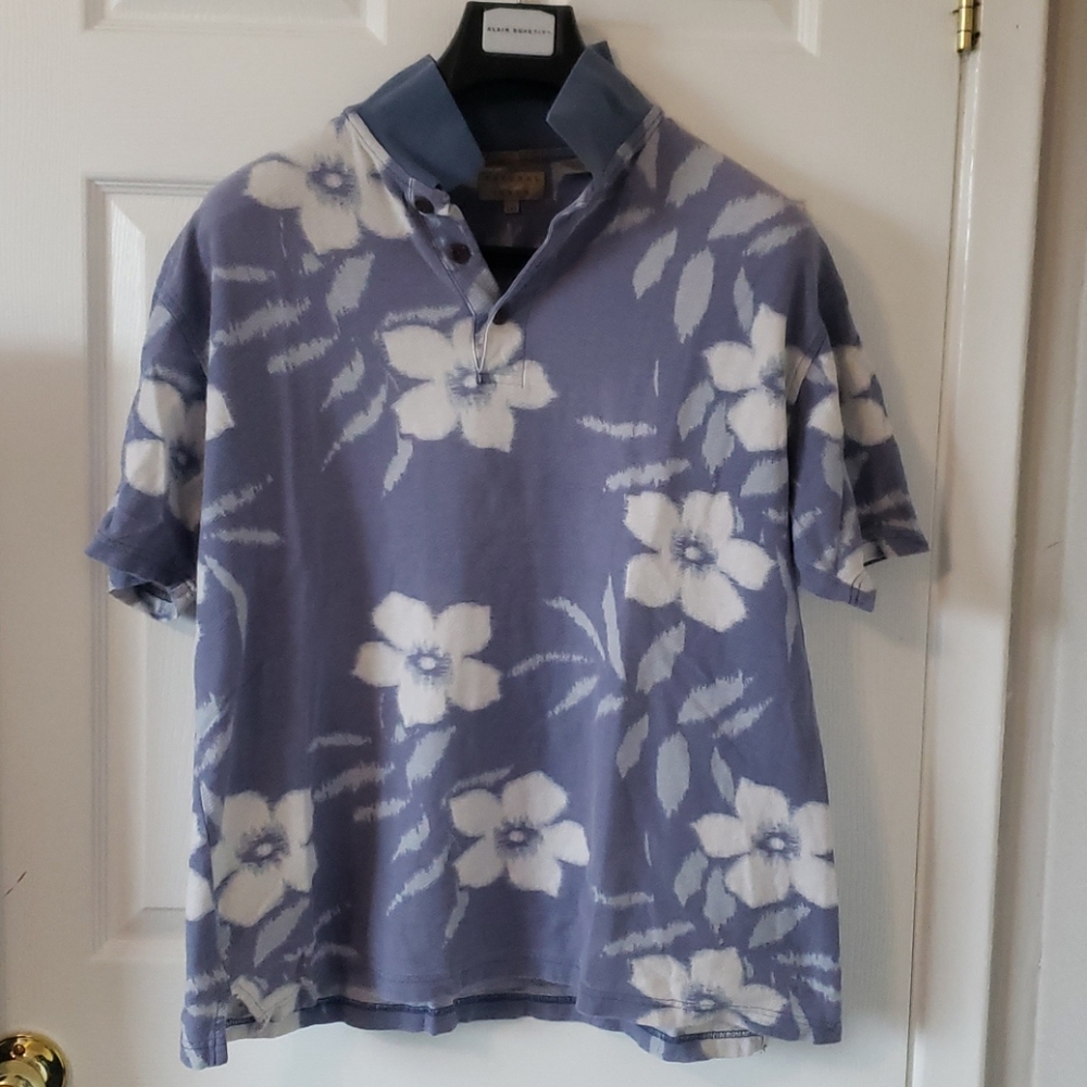 Vintage Natural Issue floral polo